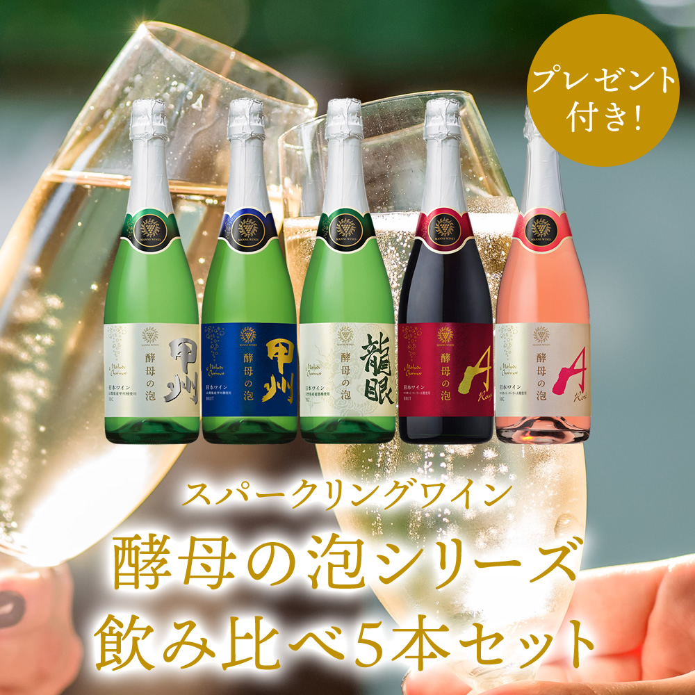 酵母の泡飲み比べ5本セット