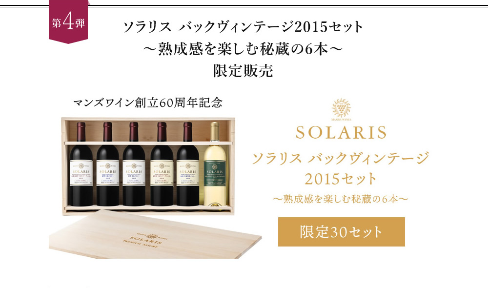 ソラリスバックヴィンテージ2015セット